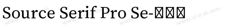 Source Serif Pro Se字体转换